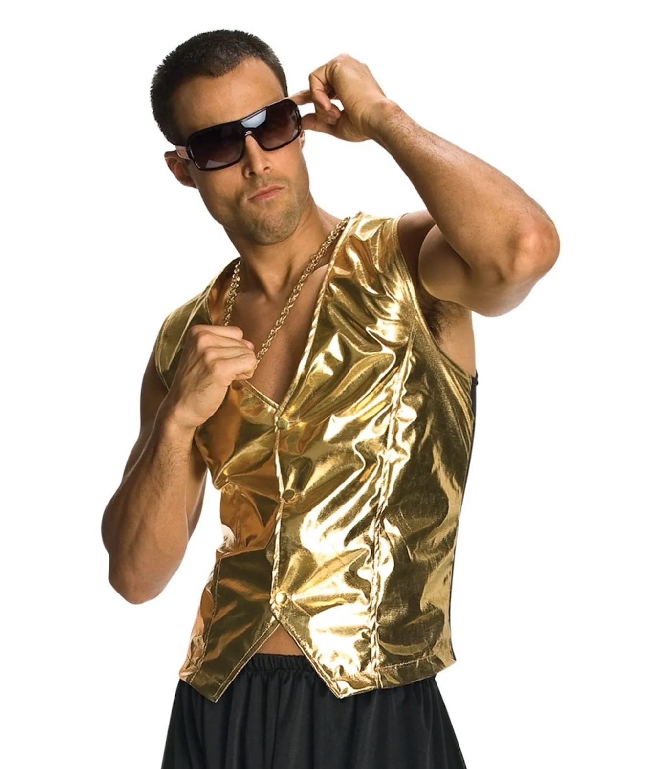 80s Gold Old School Rapper MC Hammer Vest