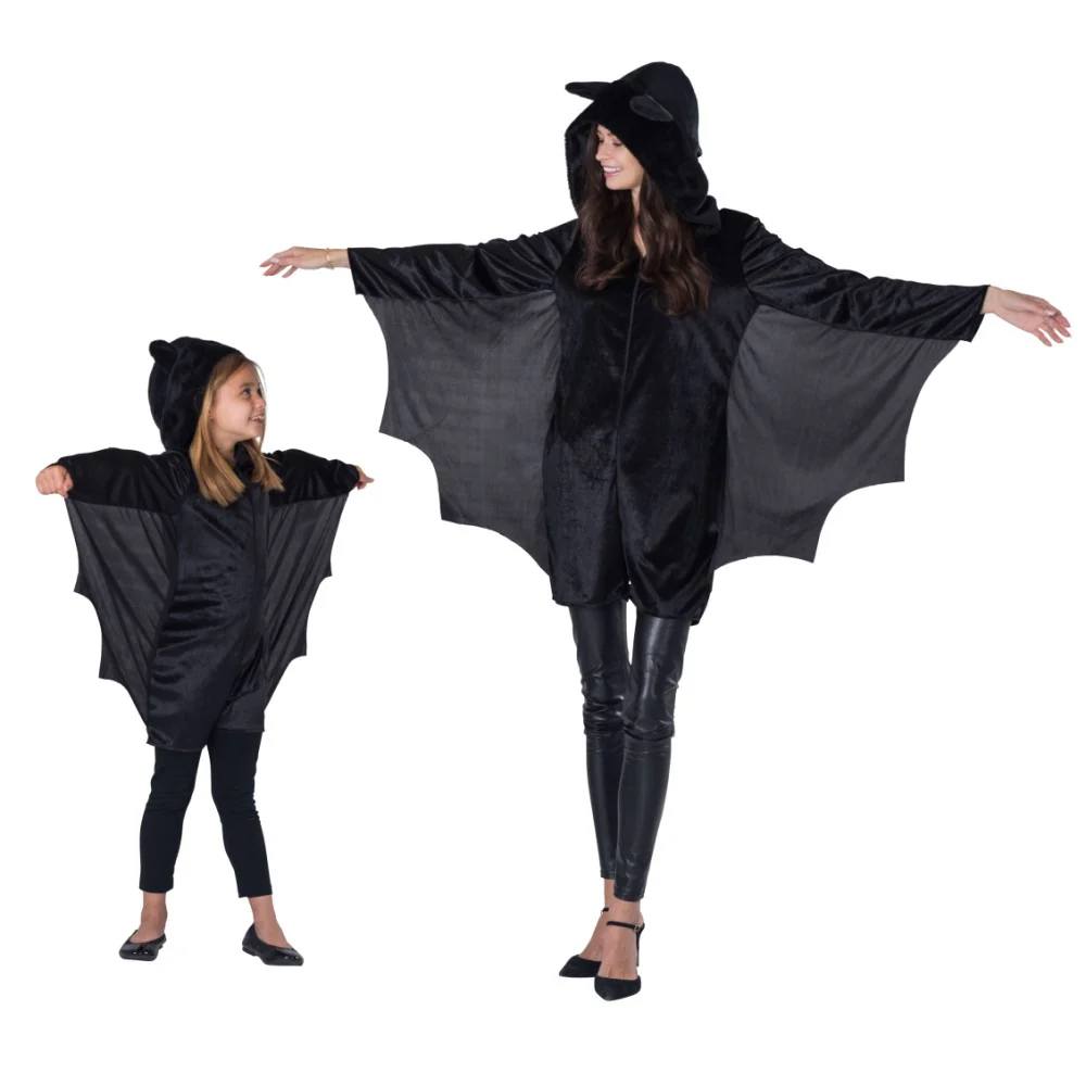 Adults Black Bat Costume - Image 3