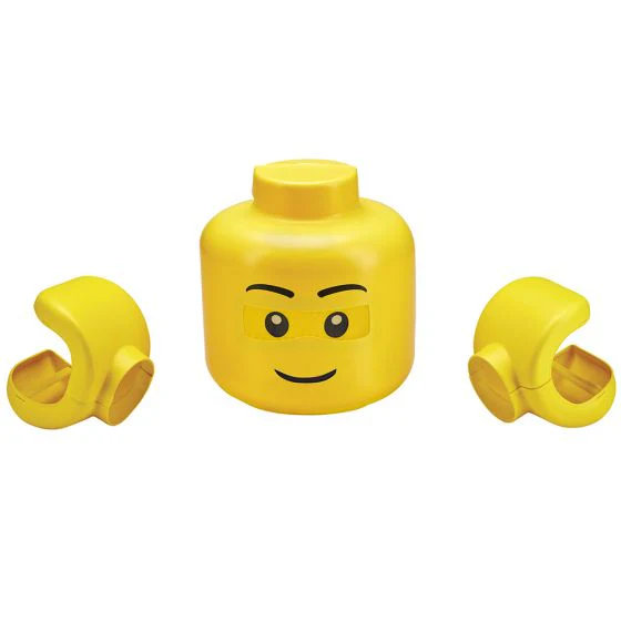 Adults Iconic Lego Mask & Hands Costume Kit