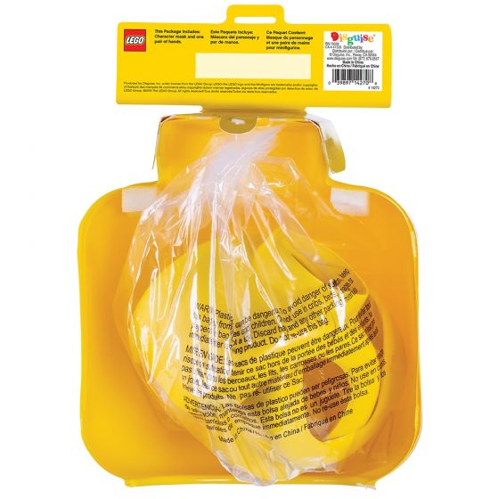 Adults Iconic Lego Mask & Hands Costume Kit - Image 4