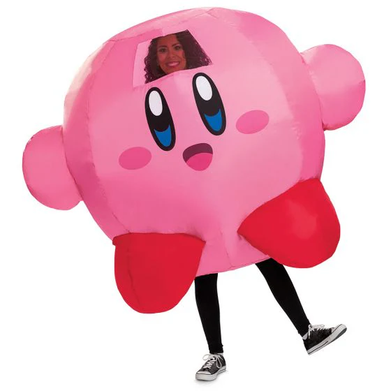 Adults Nintendo Inflatable Kirby Costume - Image 2