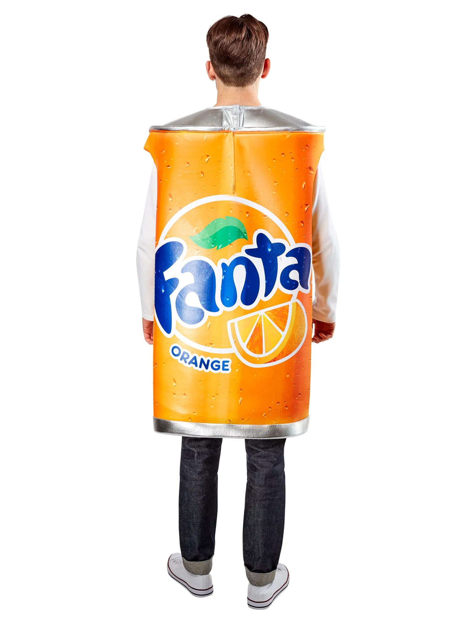 Adults Orange Fanta Can Costume - Image 5