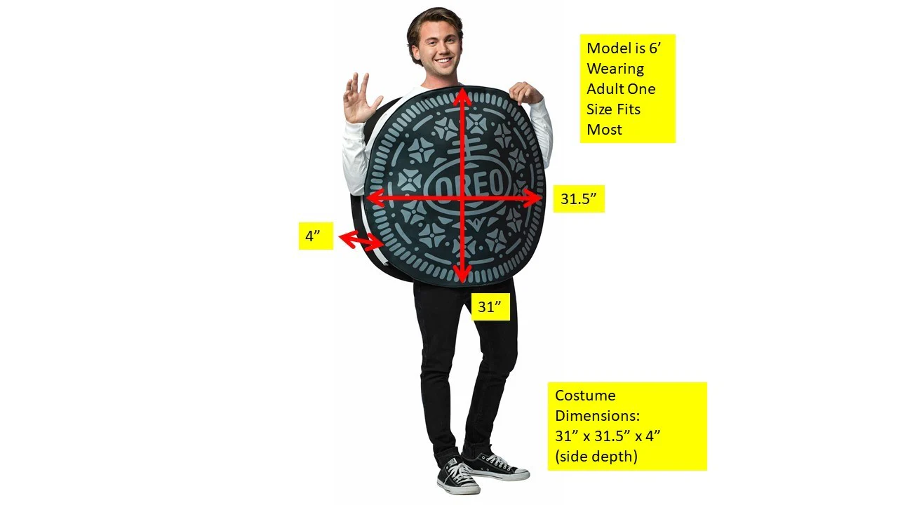 Adults Oreo Cookie Costume - Image 3