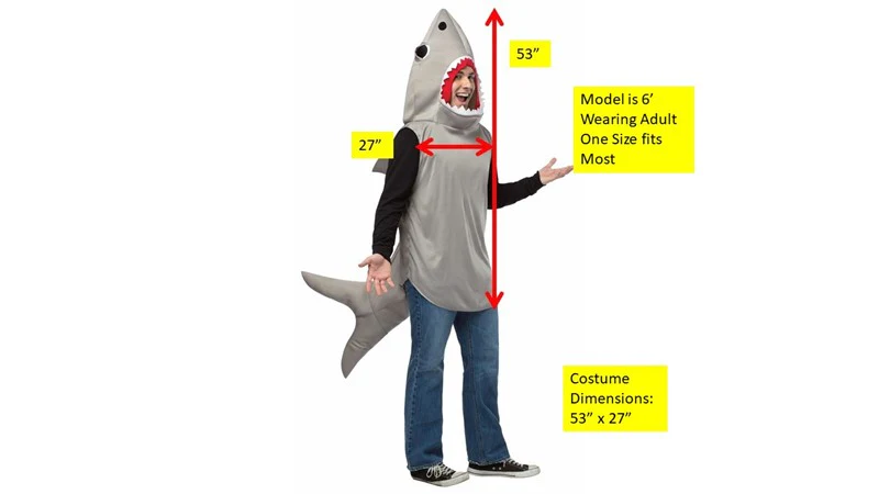 Adults Sand Shark Costume - Image 5