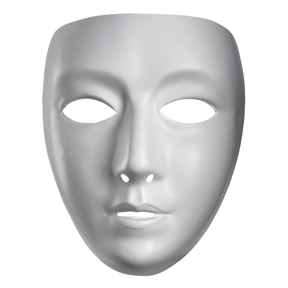 Adults/Teens Blank Female Costume Face Mask