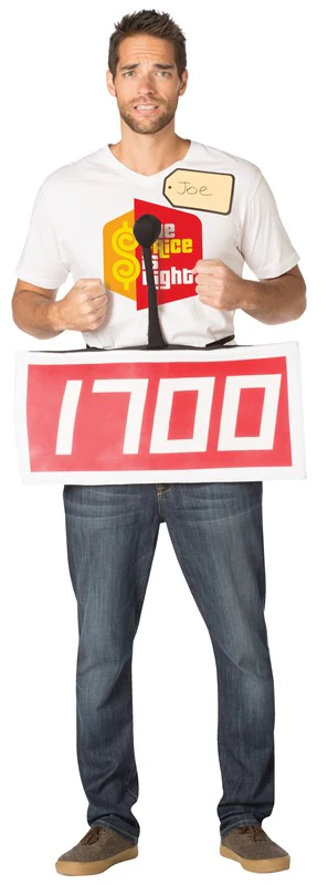 Adults The Price Is Right Red Contestant Row Costume - Image 4