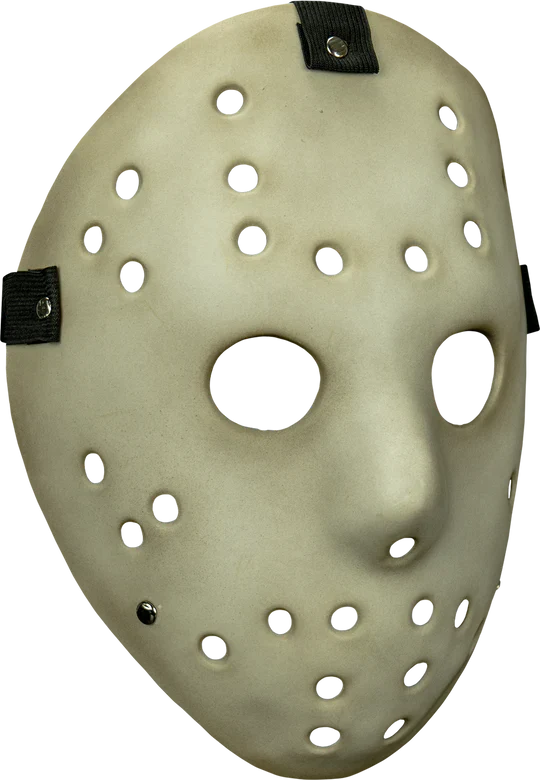 Aged Antique Killer Hockey Goalie Injection Costume Mask - Image 2