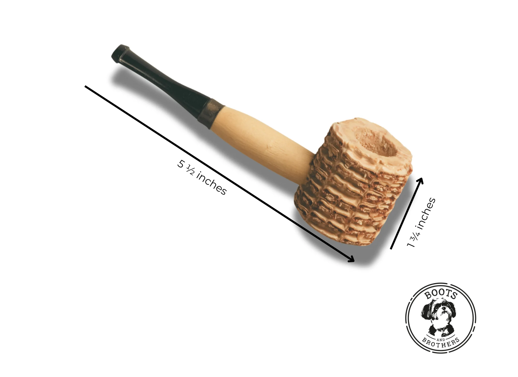 Boots and Brothers Corn Cob Pipe Costume Prop Accessory - Image 2