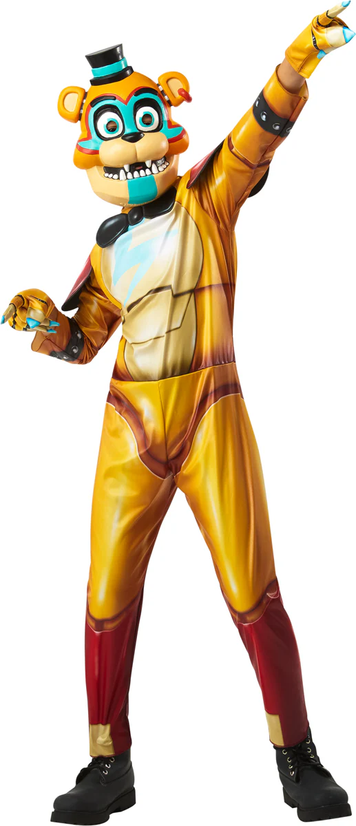 Boys Five Nights at Freddy's Glamrock Freddy Costume - Image 3