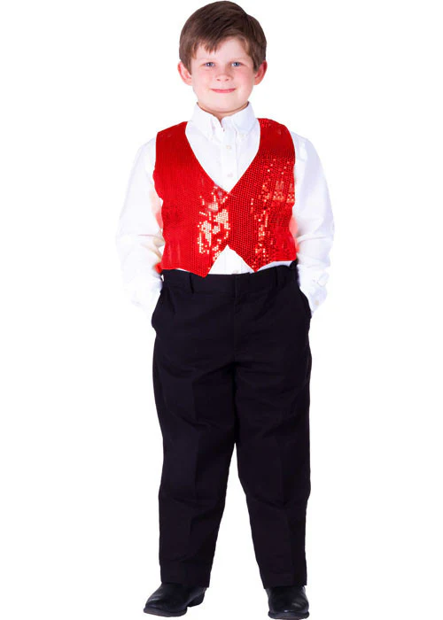Boys Sequined Vest - Various Colors - Image 3