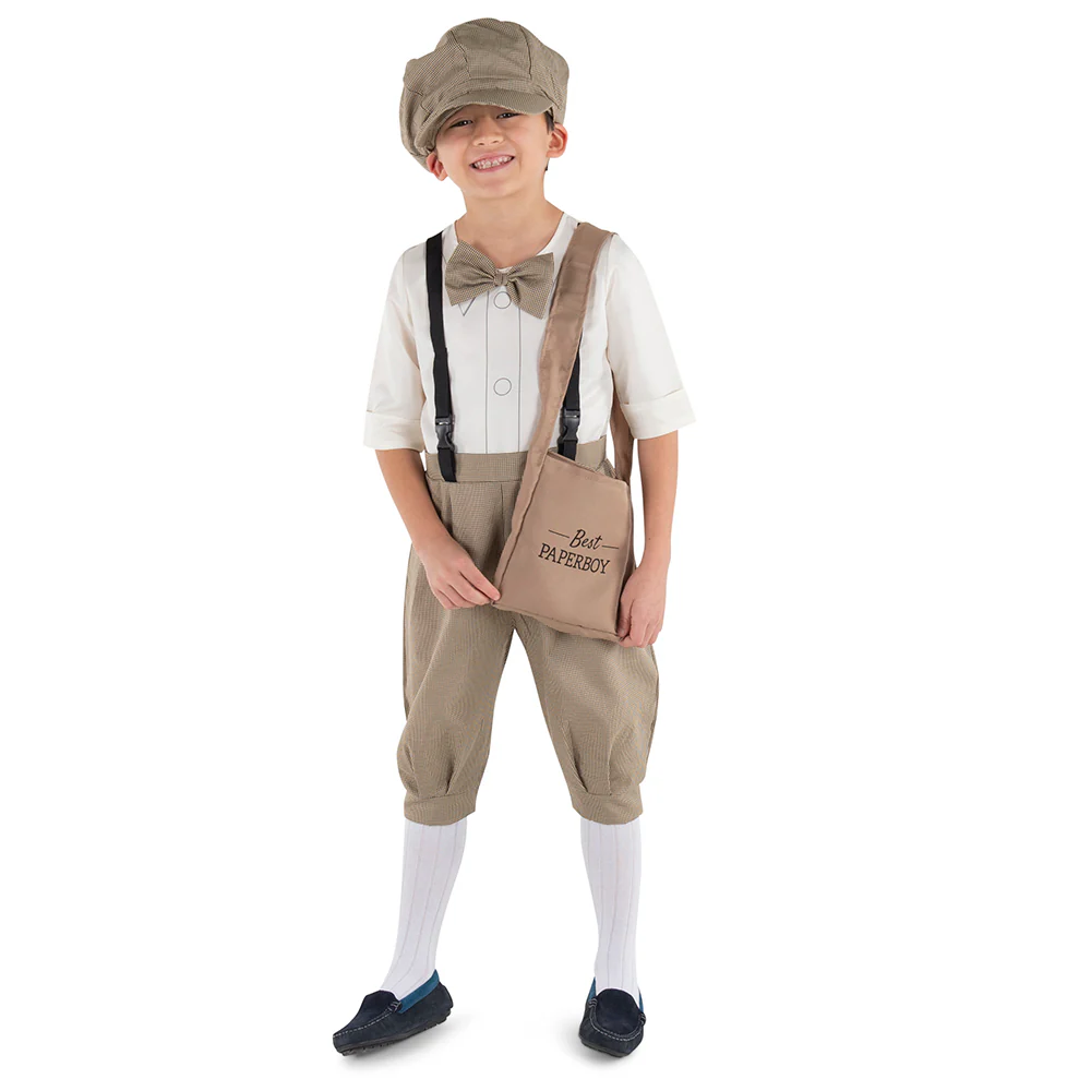 Boys Vintage Newsboy Costume - Image 2