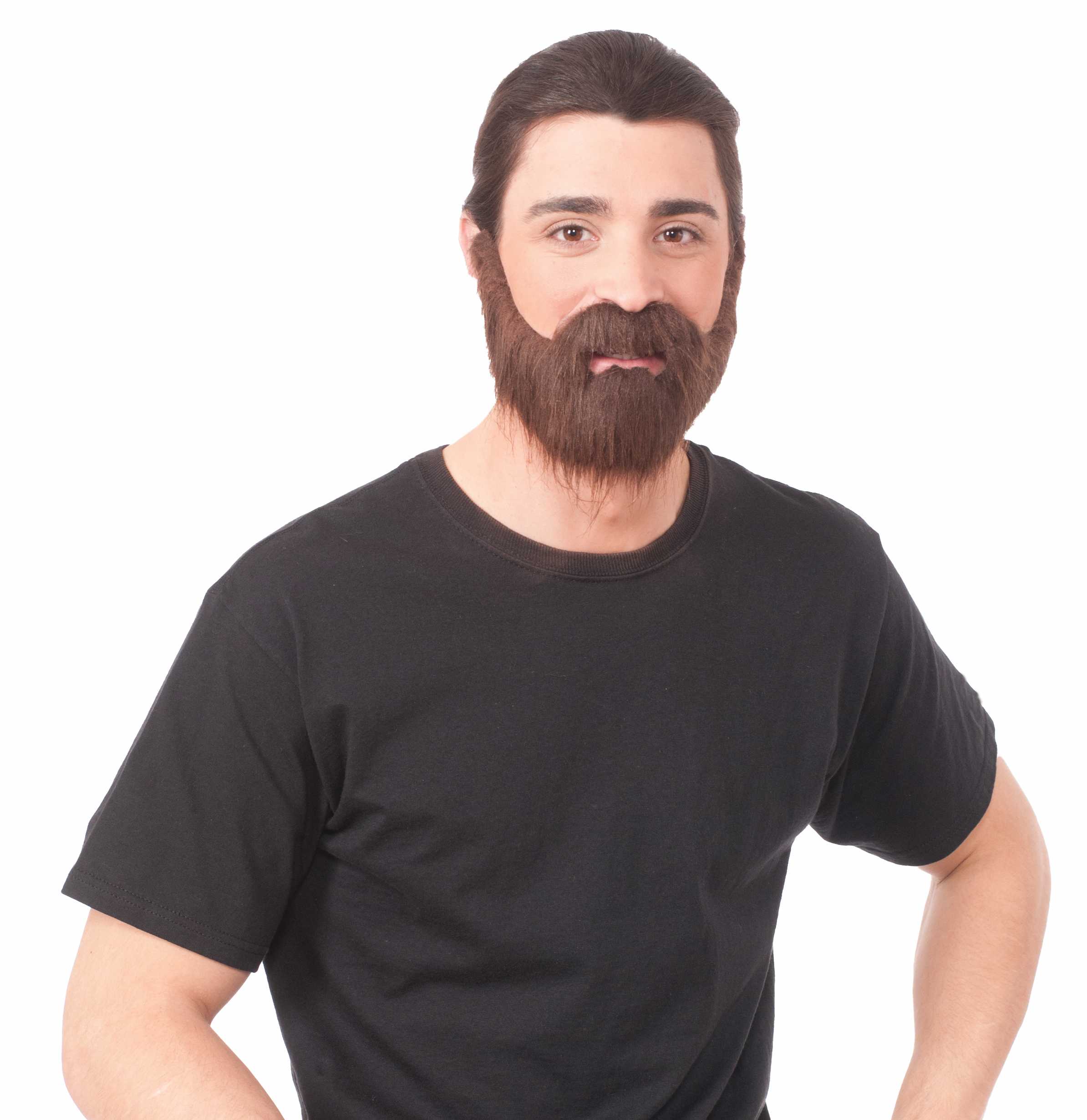 Brown Beard and Moustache Costume Accessory Set