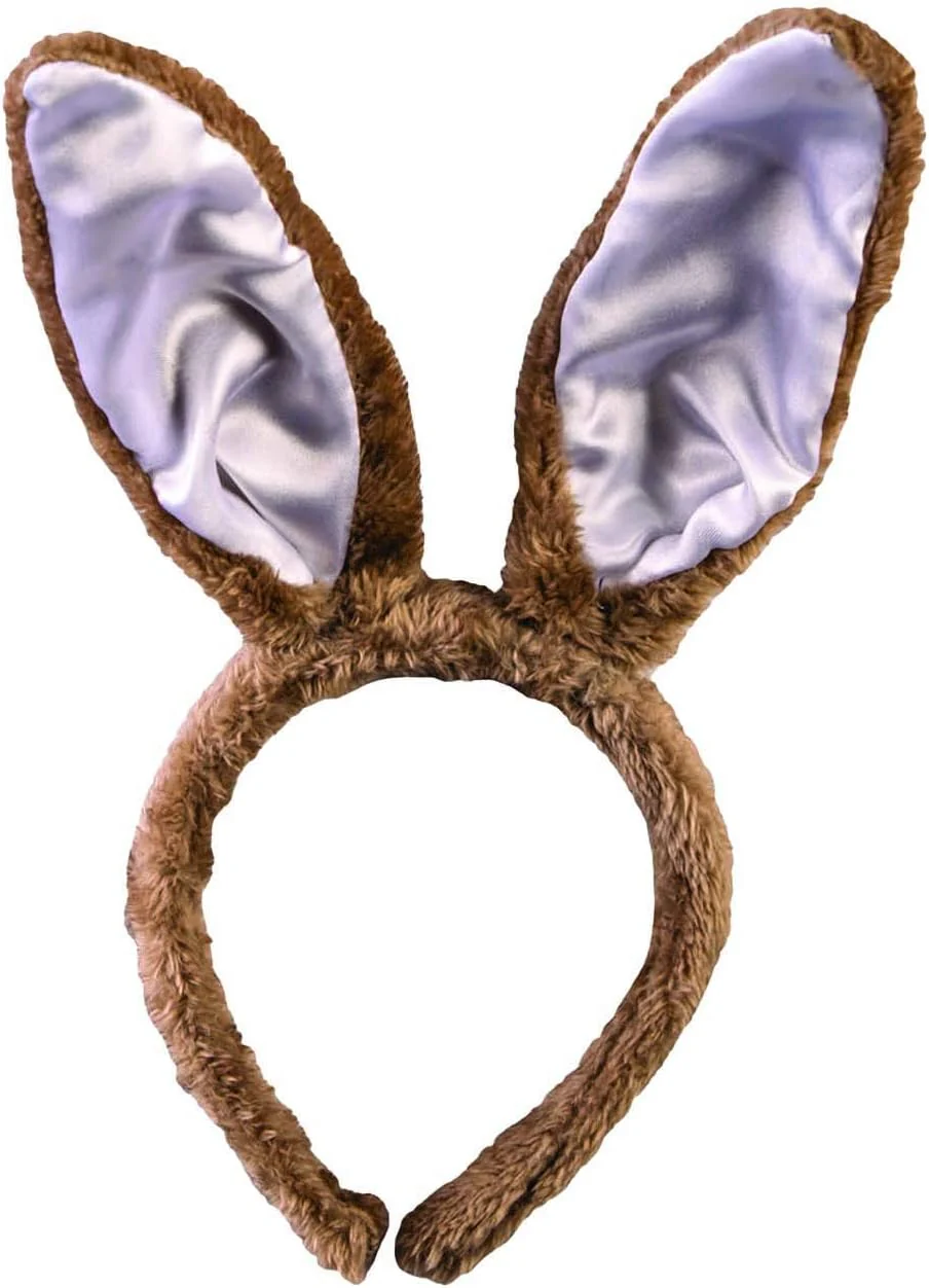 Brown Bunny Ears Headband Costume Accessory