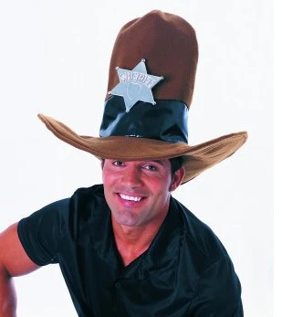 Brown Oversized Cowboy Hat