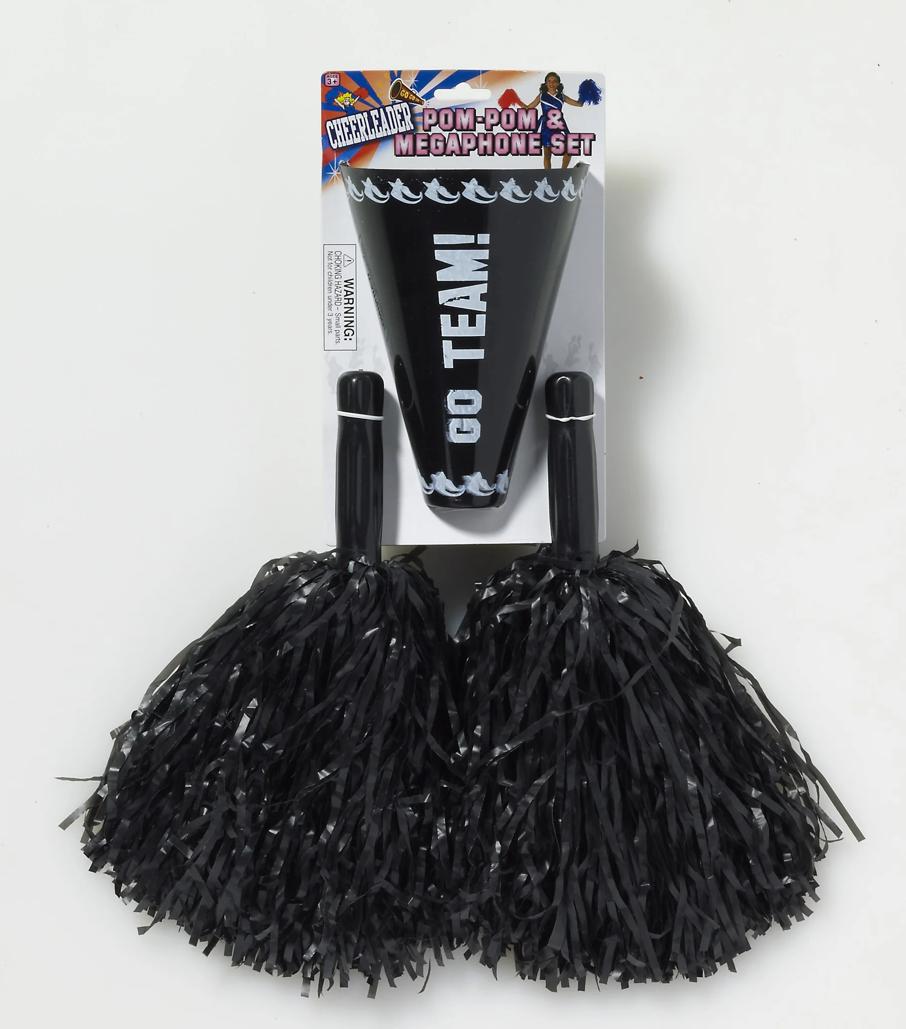 Cheerleader Pom Poms and Megaphone - Various Colors - Image 2