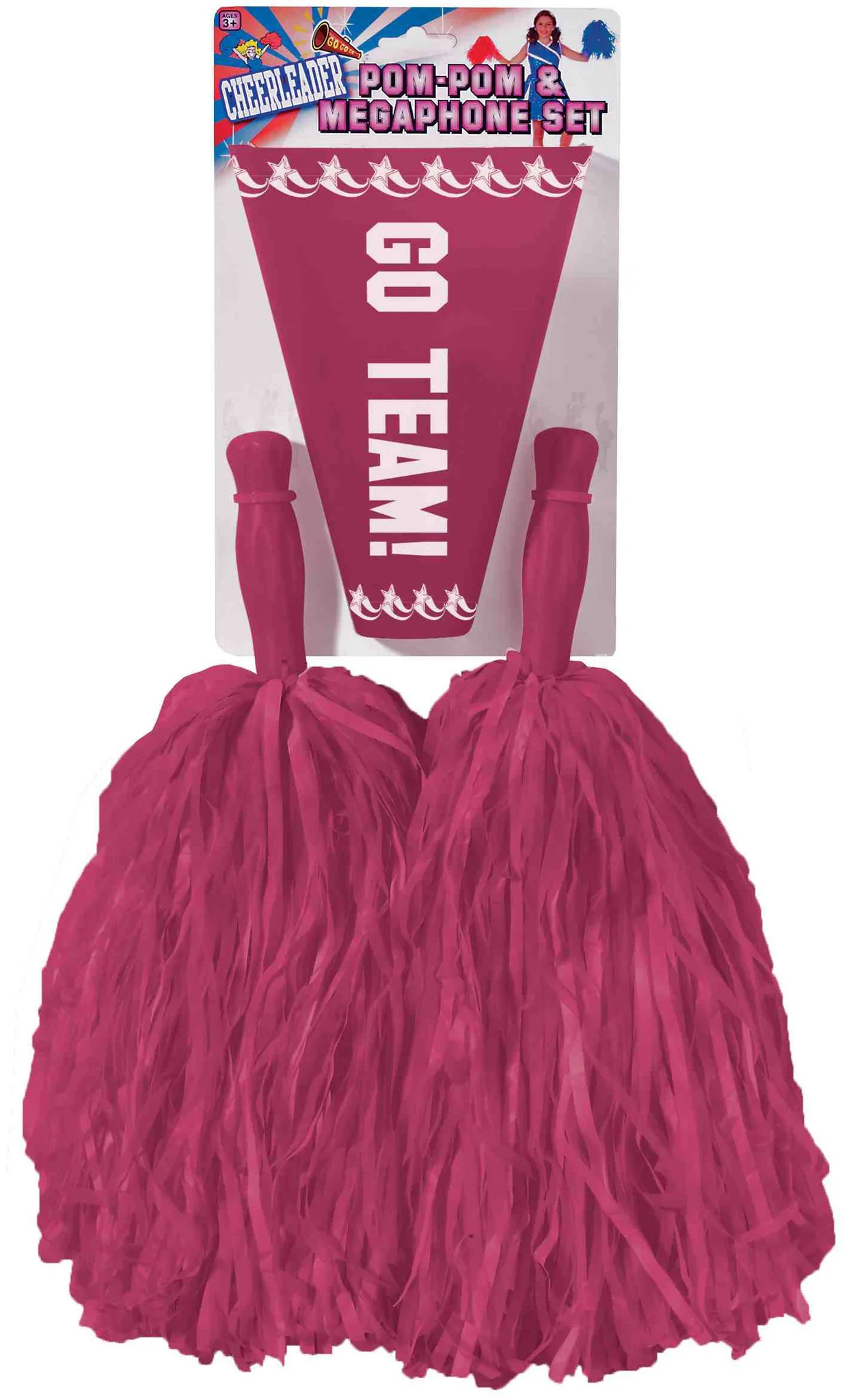 Cheerleader Pom Poms and Megaphone - Various Colors - Image 4