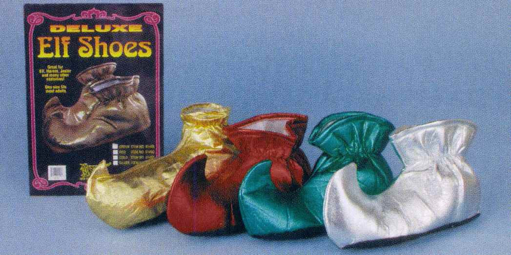 Costume Elf Shoes Gold Cloth Costume Elf Shoes