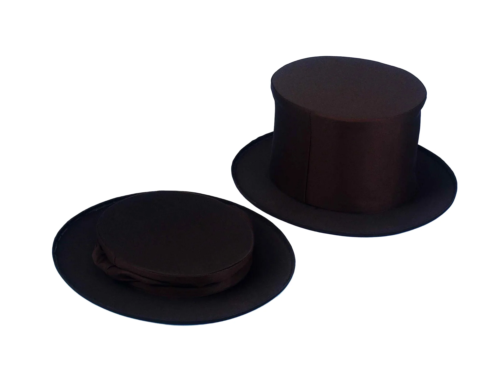 Costume Hats Black Collapsible Top Hats