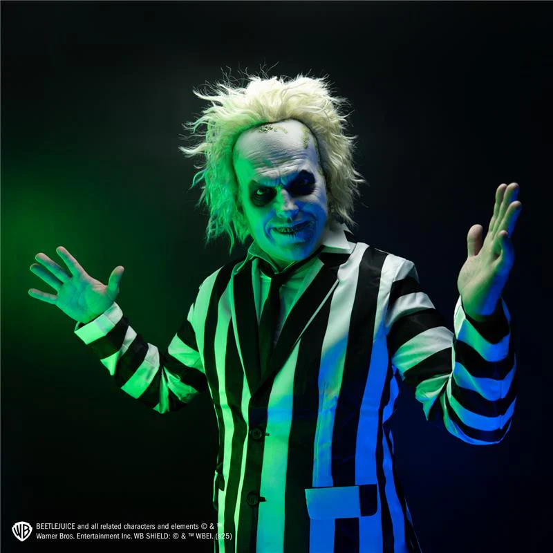 Deluxe Beetlejuice Injection Costume Mask - Image 4