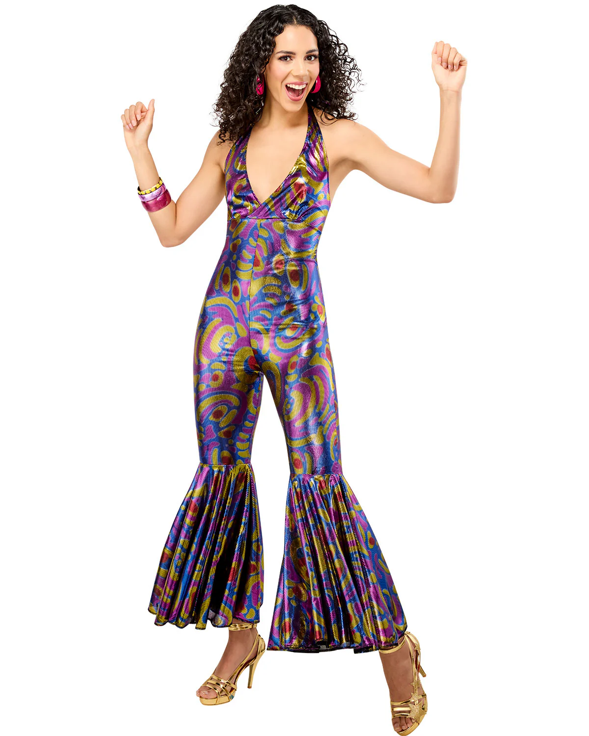 Disco Halloween Costumes Disco Woman Costume - Image 4