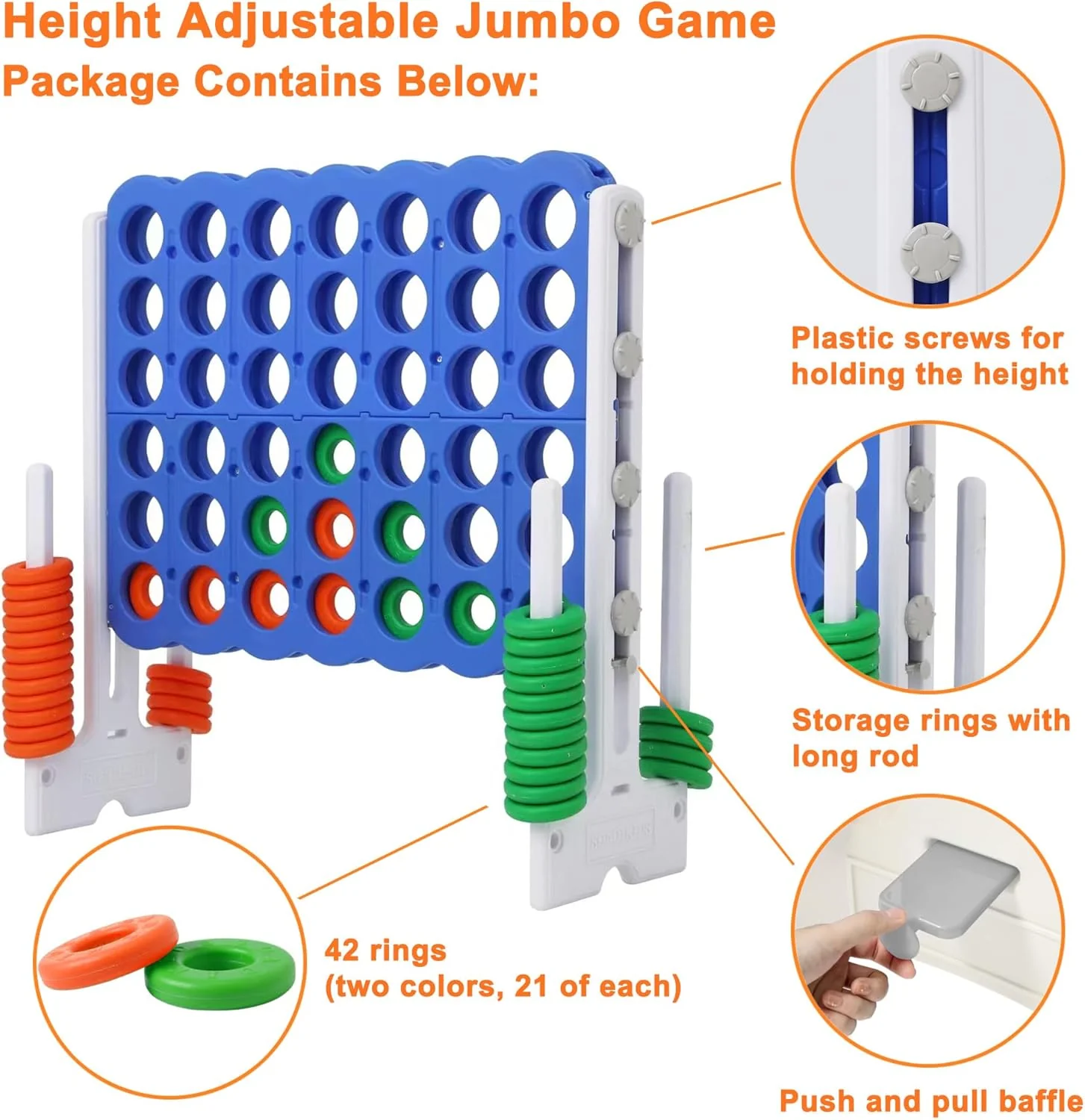 NJ RENTAL ONLY - Giant Connect 4 Game Set Rental - Image 2