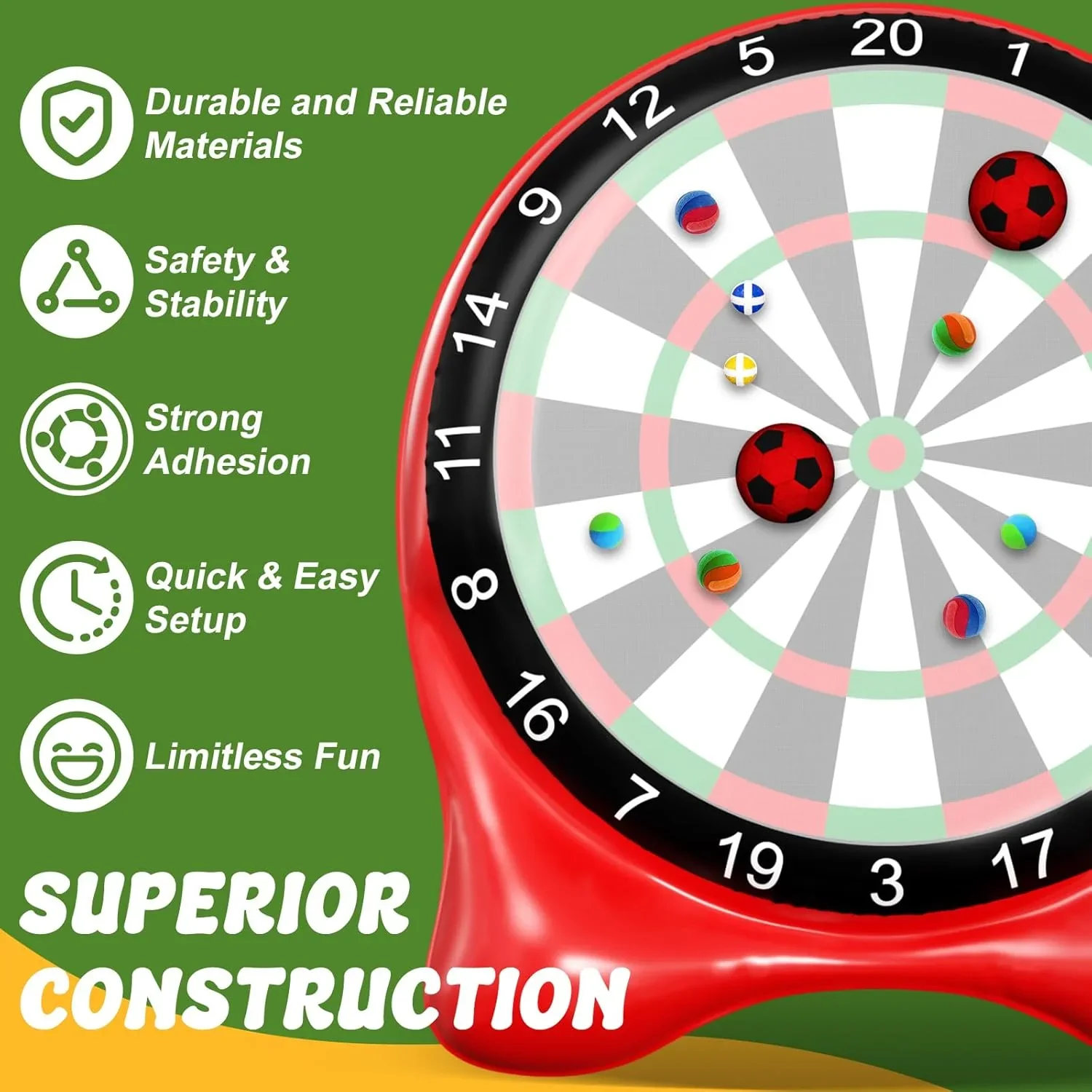 NJ RENTAL ONLY - Giant Inflatable Soccer Darts Outdoor Game Rental - Image 4