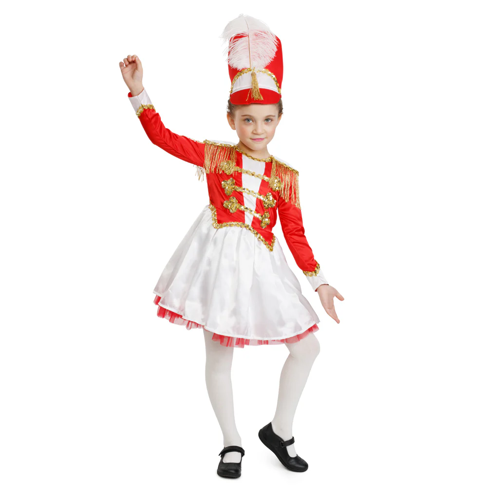 Girls Fancy Drum Majorette Costume - Image 3