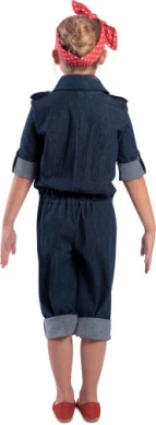 Girls Rosie the Riveter Costume - Image 2