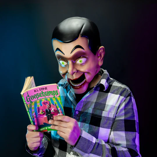 Goosebumps Night of the Living Dummy Slappy the Dummy Vinyl Costume Mask - Image 5