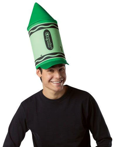 Green Crayola Crayon Hat