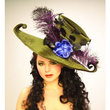 Green Gothic Victorian Hat