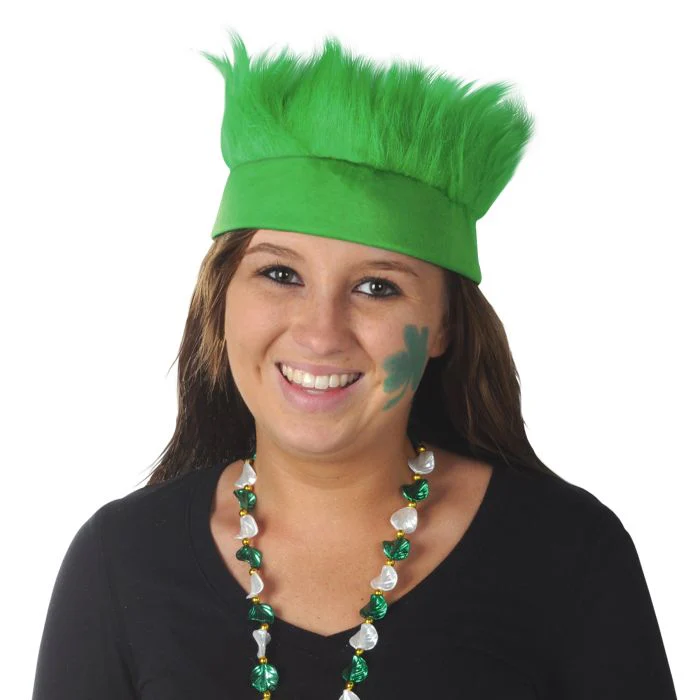Green Wild Spiked Hair Headband - Image 2