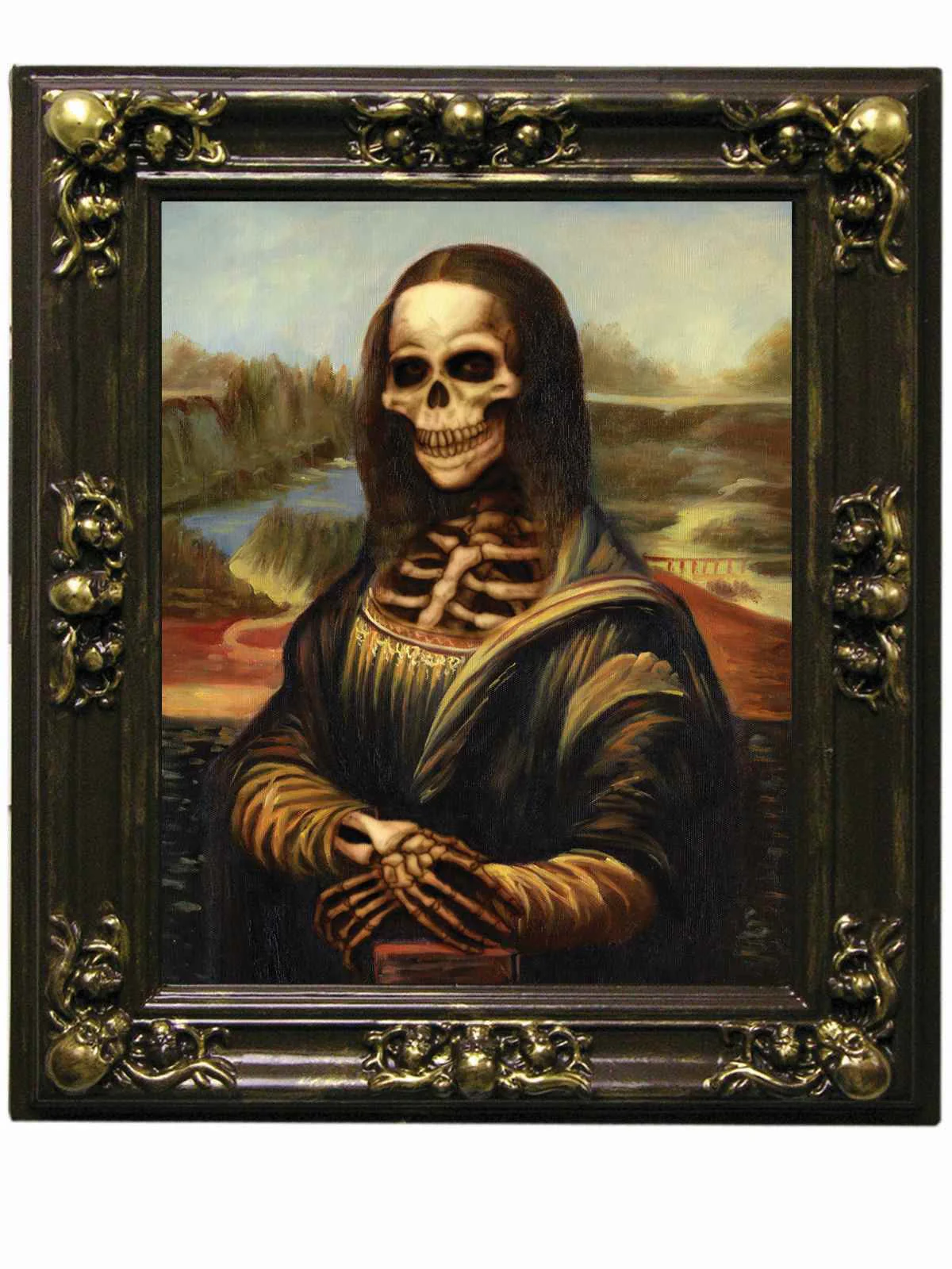 Halloween Decorations Haunted Halloween Painting Mona Lisa Large