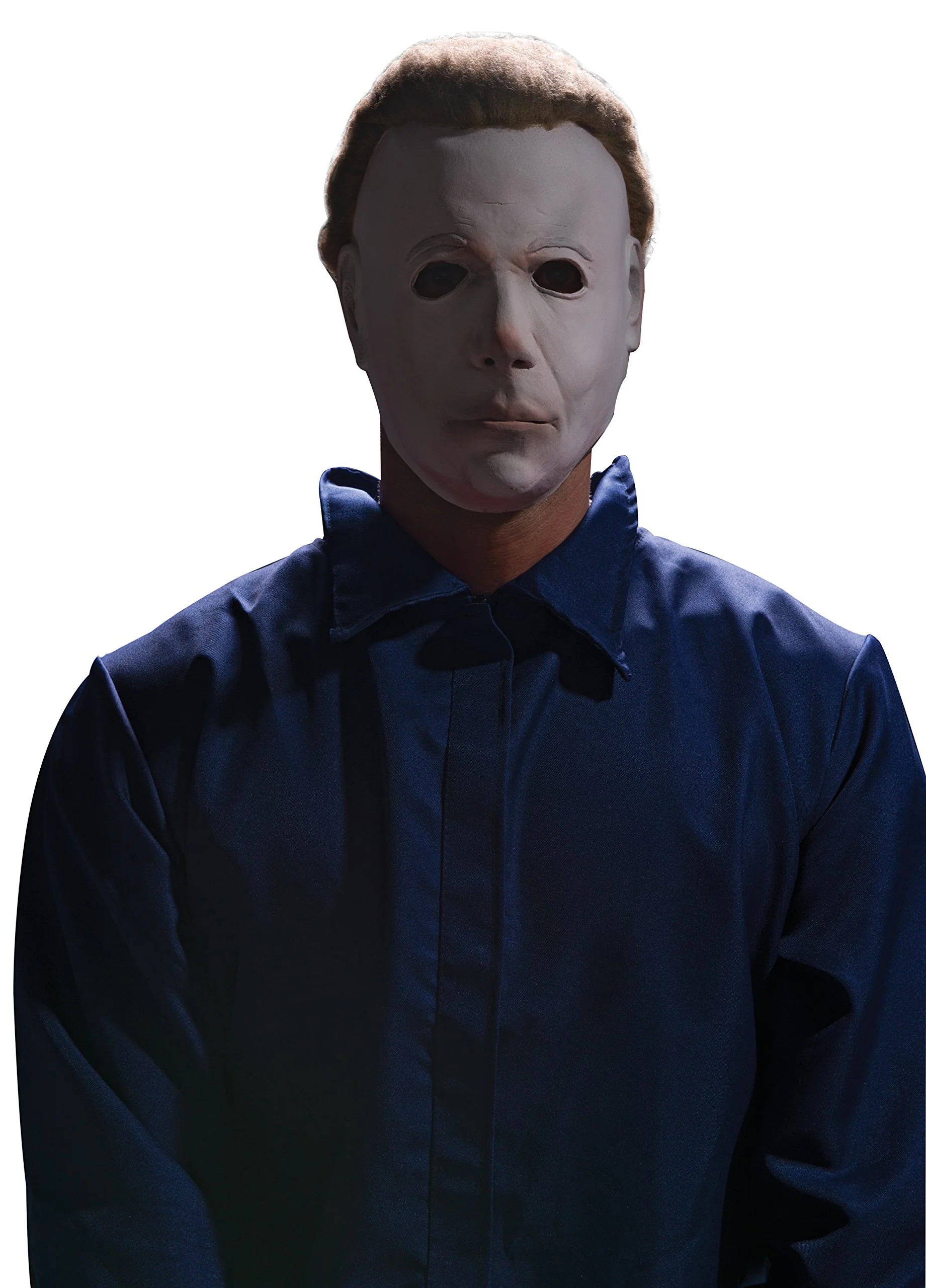 Halloween Movie Michael Myers Costume Mask with Plush Hair