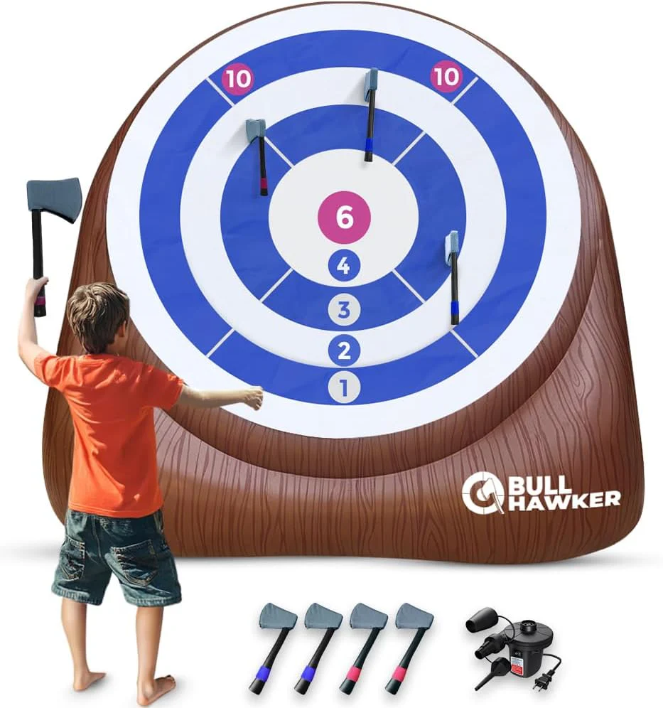 NJ RENTAL ONLY - Giant Inflatable Axe Throwing Outdoor Game Rental