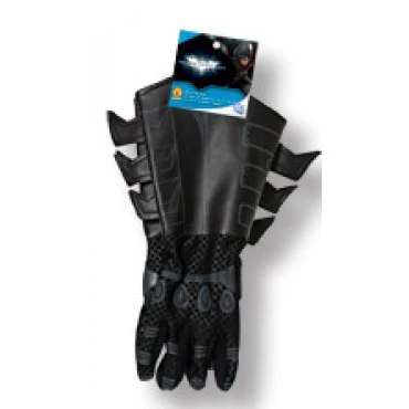 Kids Black Batman Gloves