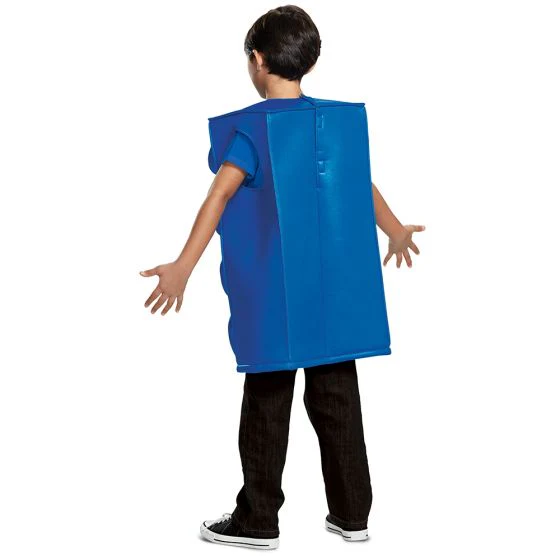 Kids Blue Lego Brick Costume - Image 3