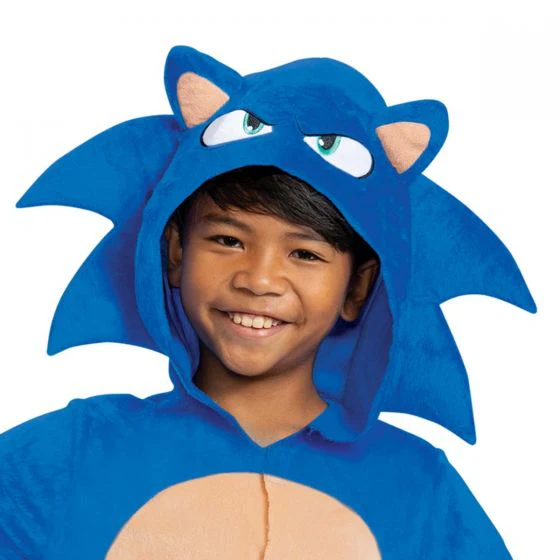 Kids Classic Sonic the Hedgehog Hooded Sonic Costume - Image 2