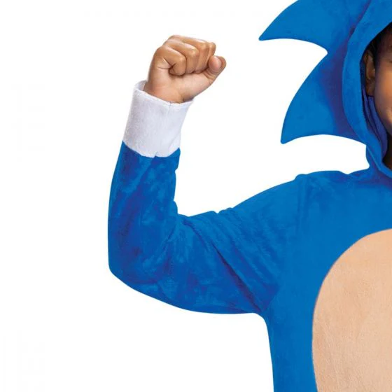 Kids Classic Sonic the Hedgehog Hooded Sonic Costume - Image 3