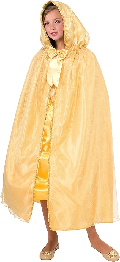 Girl's Gold Royal Princess Cape