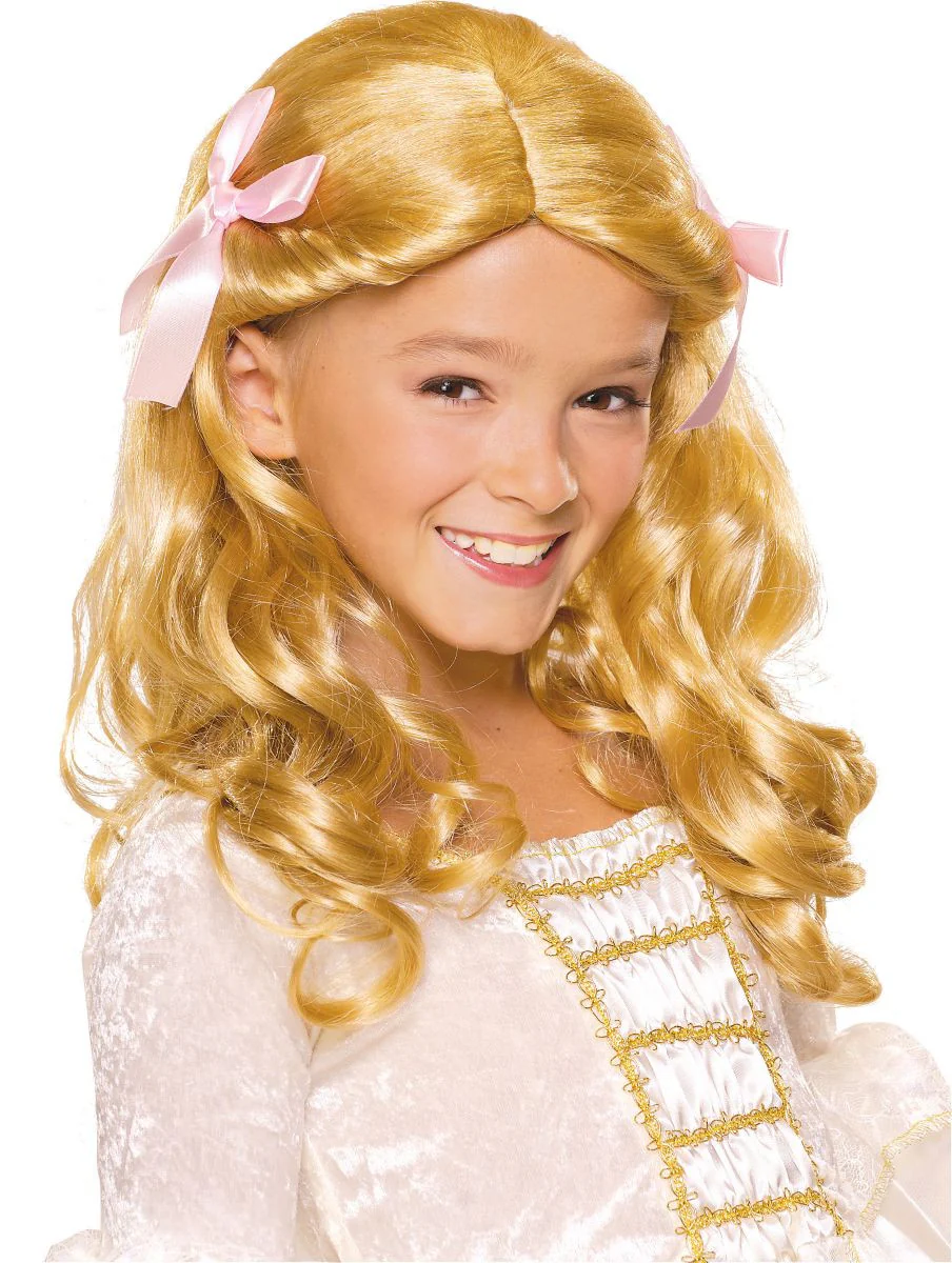 Kids Gracious Princess Wig - Various Colors - Image 2