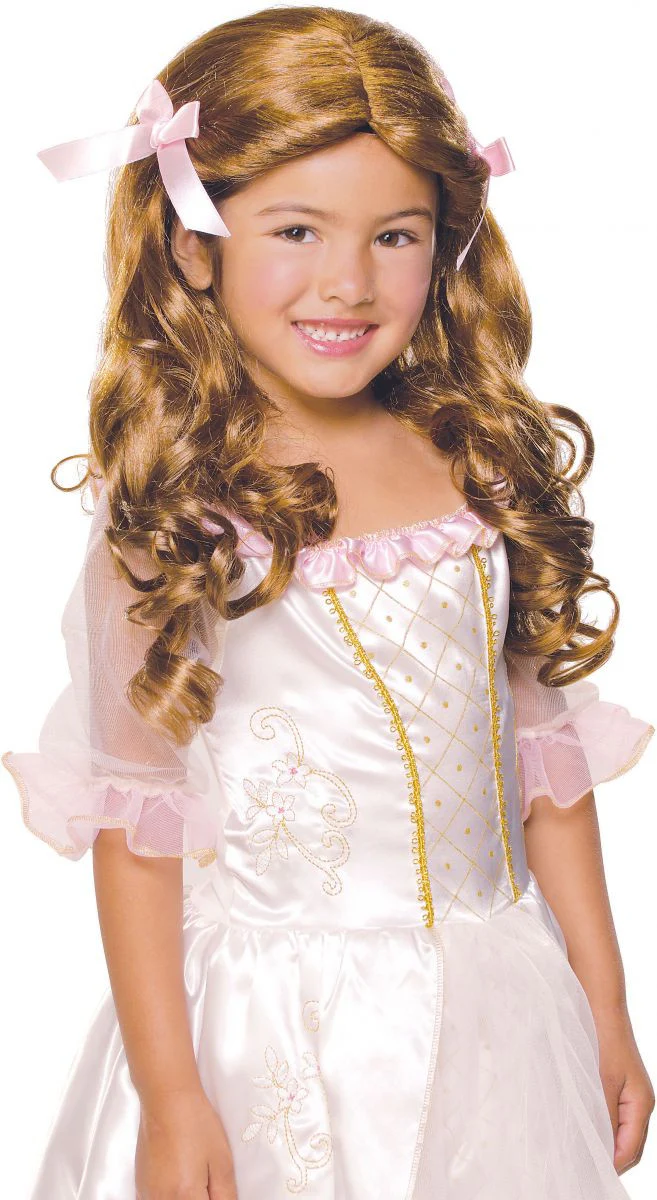 Kids Gracious Princess Wig - Various Colors - Image 3
