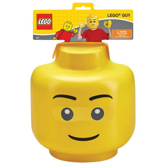 Kids Iconic Lego Mask & Hands Costume Kit - Image 3