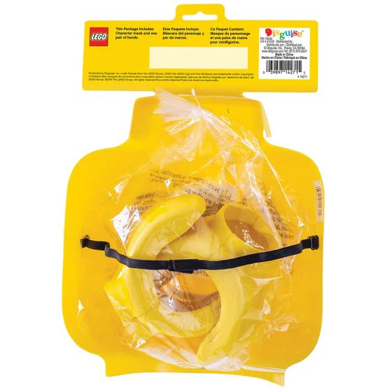 Kids Iconic Lego Mask & Hands Costume Kit - Image 4