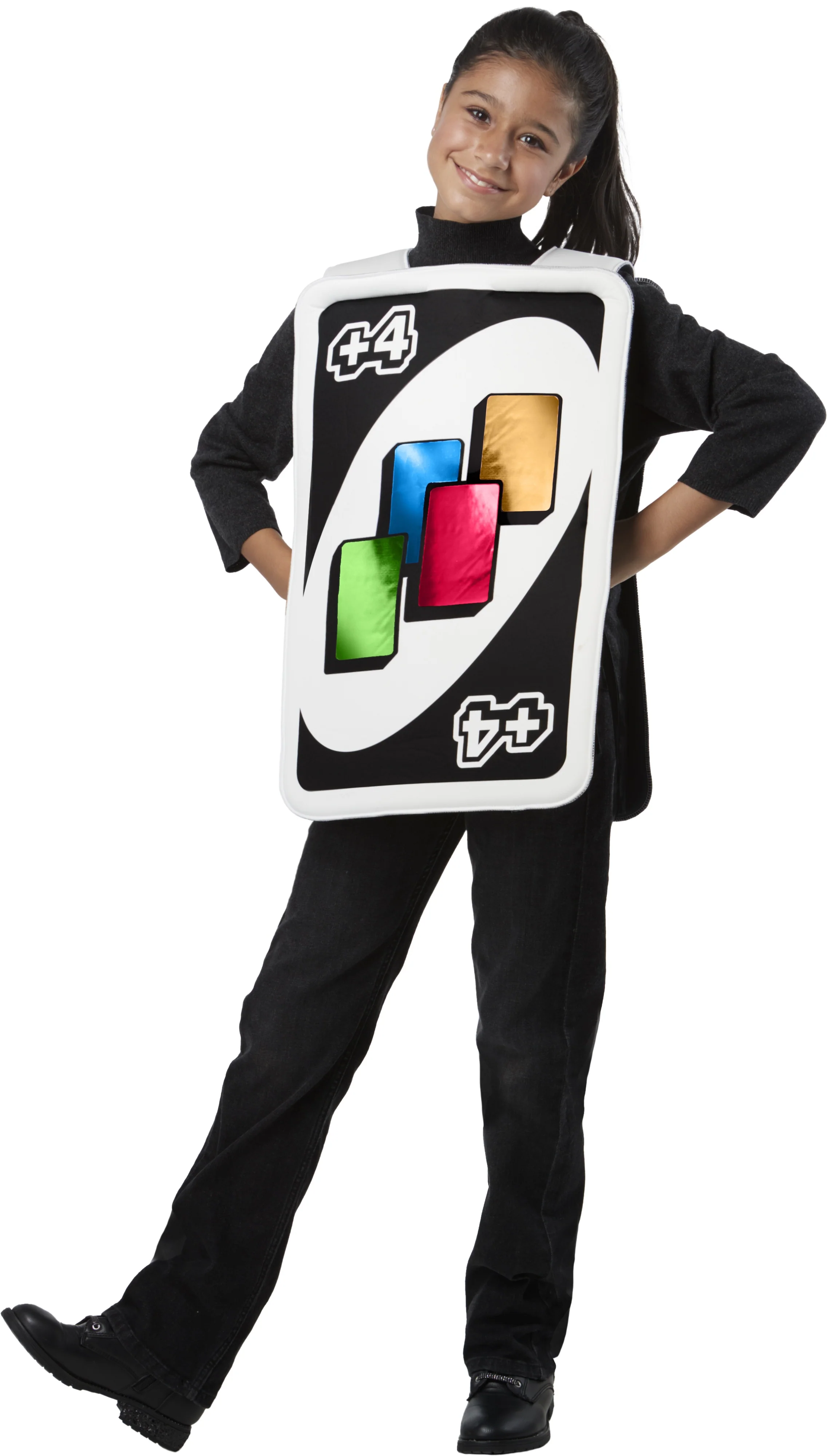 Kids Mattel Uno Card Game Draw Four Card Costume