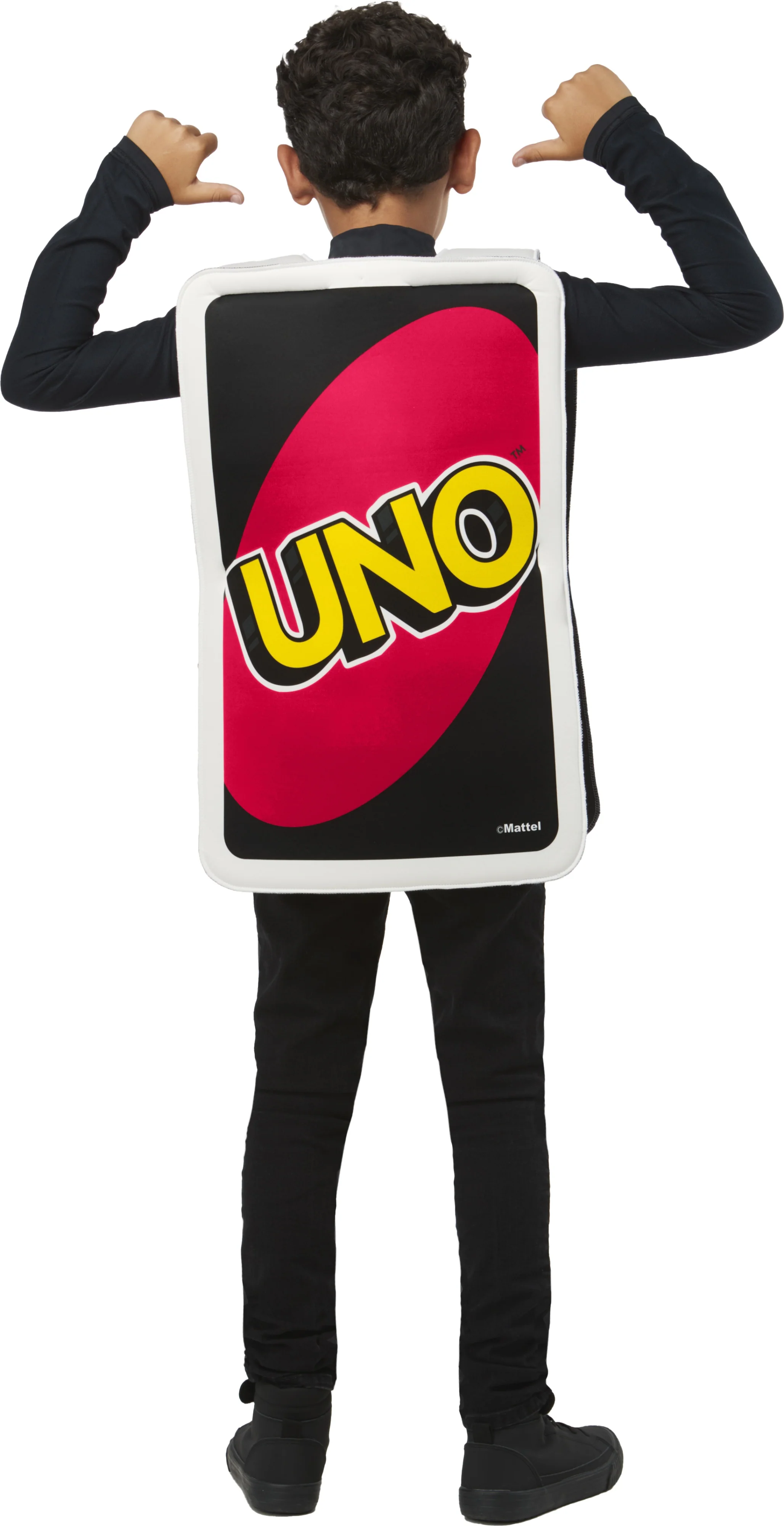 Kids Mattel Uno Card Game Draw Four Card Costume - Image 5