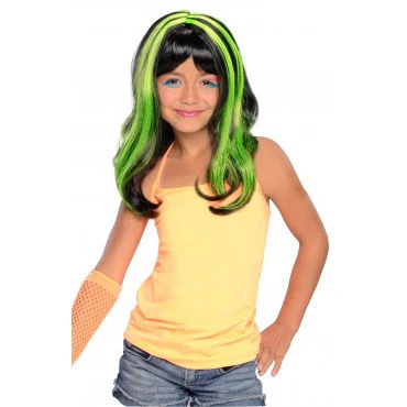 Kids Neon Streaks Wig - Various Colors