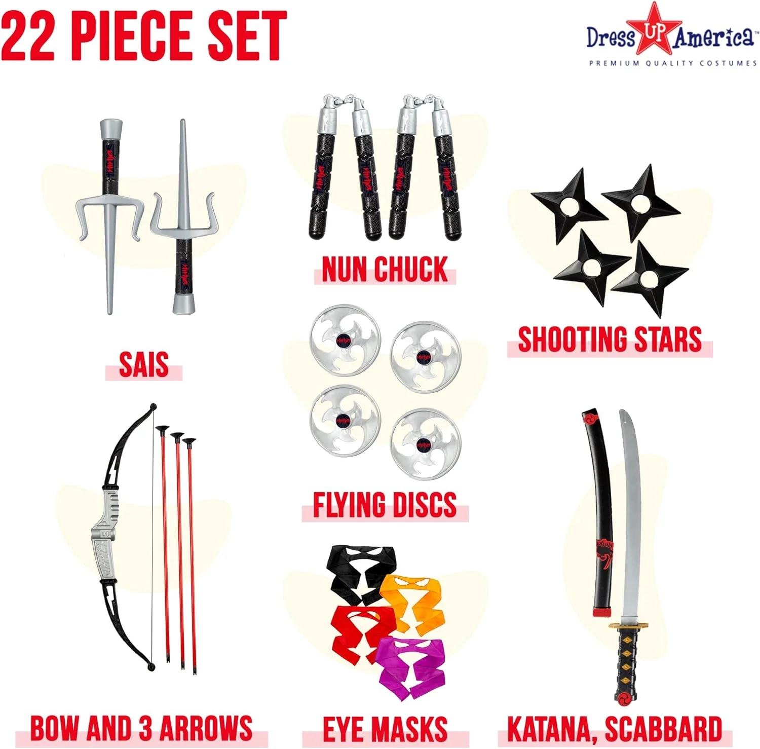 Kids Ninja Weapon Accessory Set - Image 2