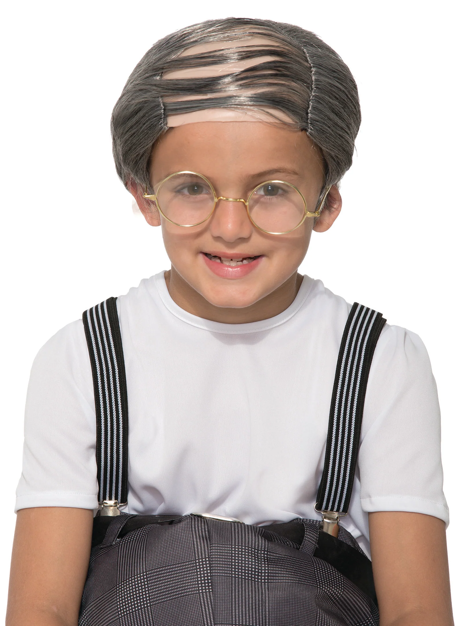 Kids Old Man Uncle Bert Wig