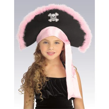 Kids Pink Pirate Hat